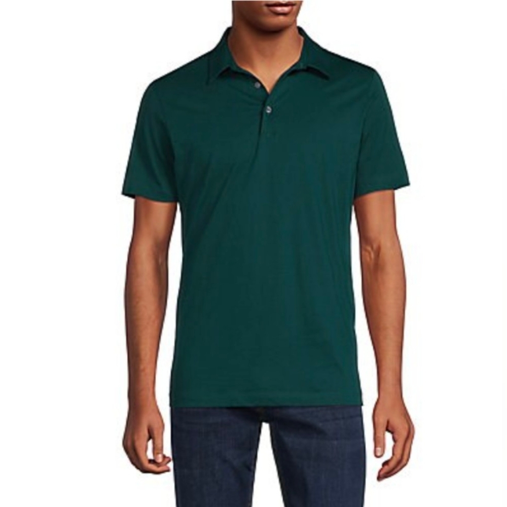 Theory Bron Solid Polo Shirt Seamoss